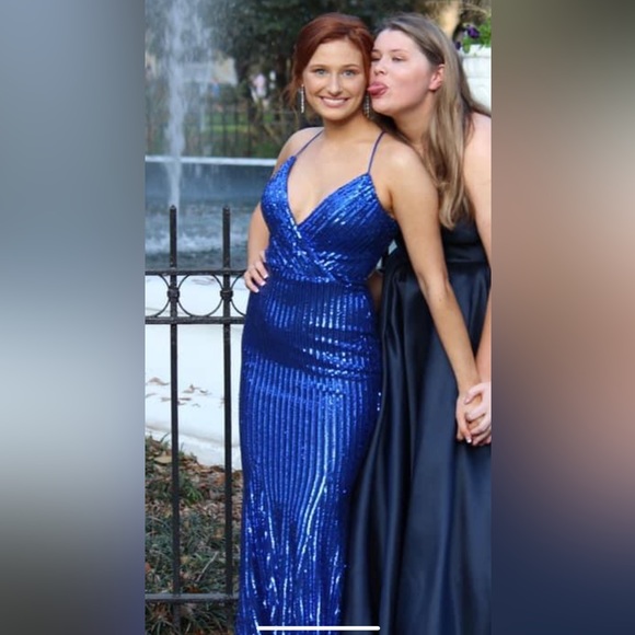 Sparkly Blue Prom Dress!!! - Picture 2 of 2